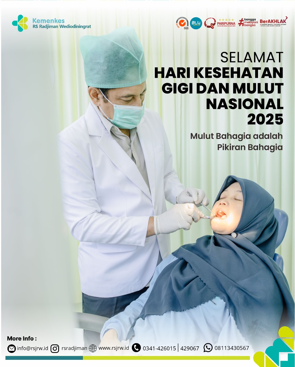 SELAMAT HARI KESEHATAN GIGI DAN MULUT NASIONAL 2025